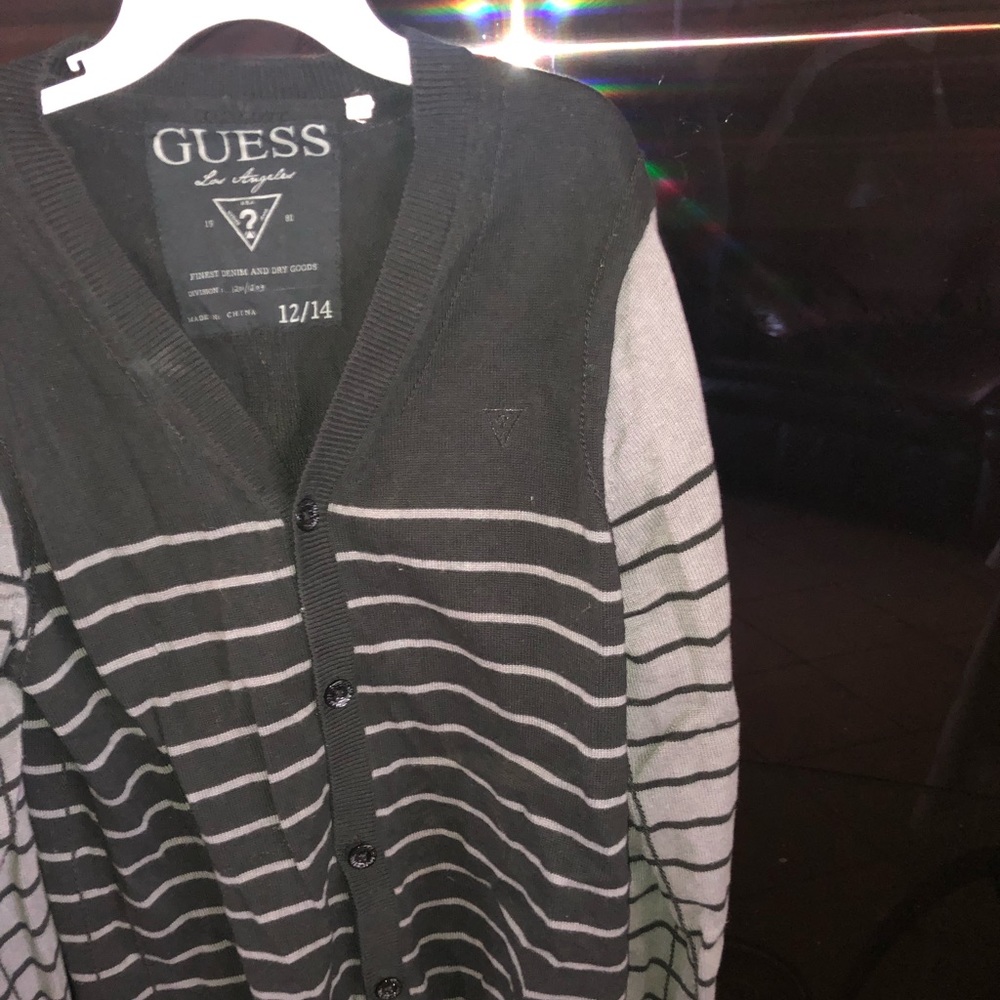 Boys Guess button up sweater